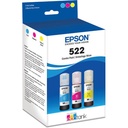 Epson Canada Ltd Epson T522 Ink Bottle Combo Pack - Cyan/Magenta/Yellow