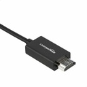 Basics Premium Aluminum USB-C to HDMI Cable Adapter (Thunderbolt 3 Compatible) 4K@60Hz - 6-Foot