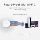 TP-Link 𝐃𝐞𝐜𝐨 BE23 Dual-Band BE3600 WiFi 7 Mesh Wi-Fi System | 4-Stream 3.6 Gbps, 160 Mhz | Covers up to 6,500 Sq.Ft | 2× 2.5G Ports Wired
