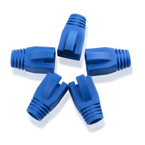 Cable Matters 50-Pack RJ45 Shielded Modular Plugs with Strain Relief Boots