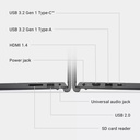 Dell - 15.6' 2K Touchscreen Laptop - Intel Core I5 1334U 2023 - 8GB Memory - 512GB Storage - Carbon Black