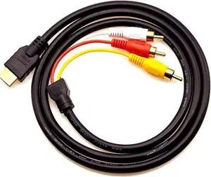 HDMI to 3 RCA Composite Converter for TV/PC/PS3