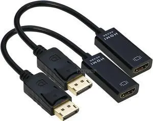 [ACC-007Y] Displayport to HDMI Cable Adapter M to F UV-Cable