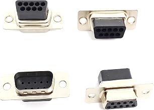 Serial DB9 9 pin Crimp Connector set Female to Male