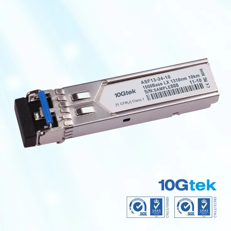 10Gtek 1.25G SFP Tranceiver 1000Base-LX 1310NM SMF SingleMode Fiber Optic up to 10km  for Cisco/Meraki MA-SFP-1GB-LX10/Unify UF-SM-1G/TP-Link TL-SM311LS