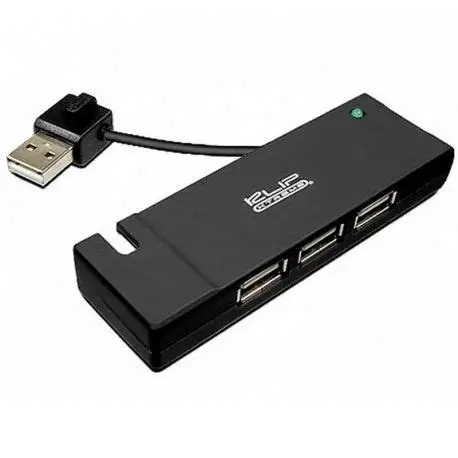 4 Port USB 2.0 Hub KUH-400B Klip Black