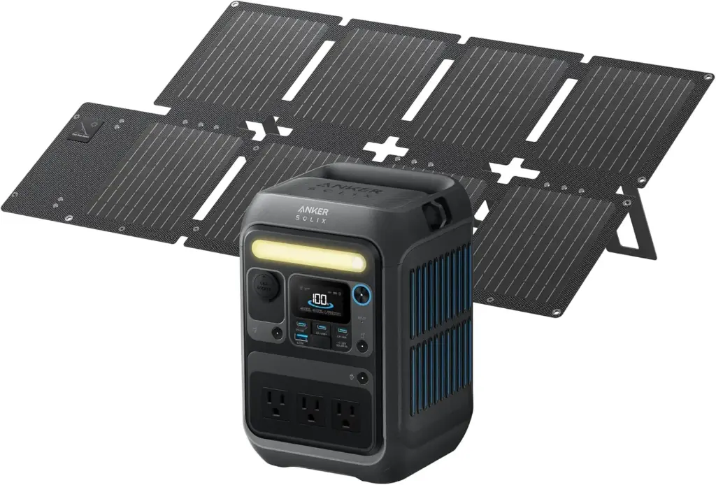 Anker Solix C200X Portable Powerstation + 60Watt Solar Panel