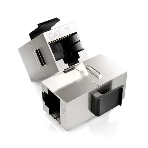 iwillink 10Gbps CAT7 Coupler RJ45 Keystone Shielded Coupler 25-Pack, Ethernet Coupler, Female to Female Keystone Jack, STP Keystone