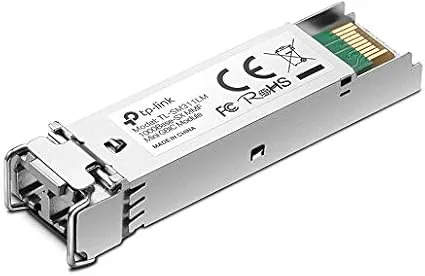 TP-LINK Gigabit SFP Module, 1000Base-SX Multi-Mode Fiber Mini GBIC Module, Plug and Play, LC/UPC Interface, Up to 550/220m Distance (TL-SM311LM)