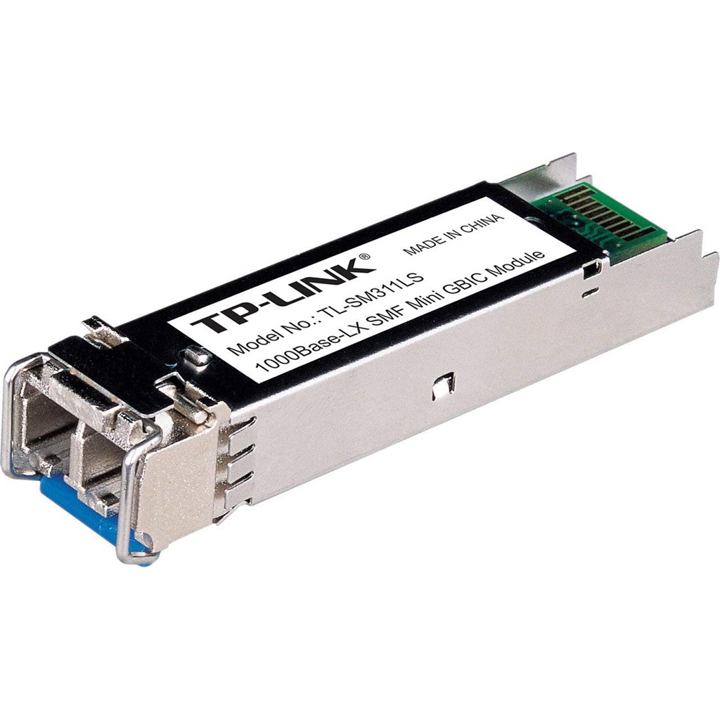 [ACC-042D] TP-Link Gigabit SFP Module 1000Base-LX Single-mode Fiber Mini GBIC Module Plug and Play LC/UPC Interface up to 10km Distance (TL-SM311LS)