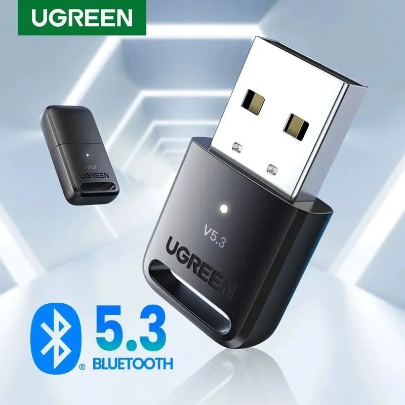 Ugreen USB Bluetooth 5.3 Adapter plug & play BT Receiver & Transmitter for Keyboard/Mouse/Speakers/Printer/Headphone