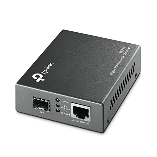[ACC-042J] TP-Link MC220L | Gigabit SFP to RJ45 Fiber Media Converter | Fiber to Ethernet Converter | Plug and Play | Durable Metal Casing | Versatile Compatibility | Auto-Negotiation | UL Certified