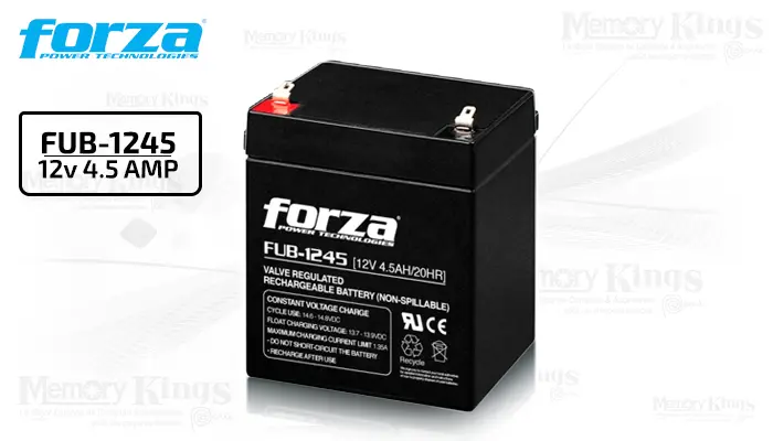 [BATT-000K] Forza UPS Battery 12v 4.5 Amp 20HR (FUB-1245)