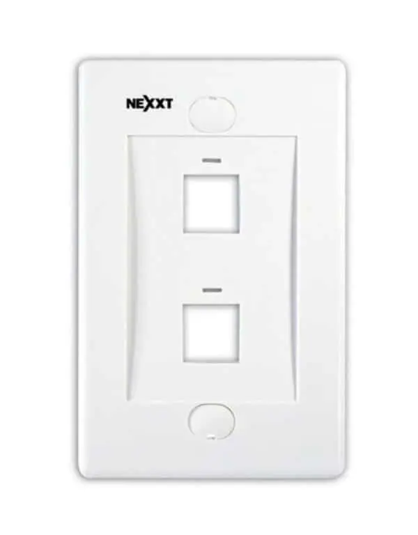 [AW160NXT02] NEXXT Wall Plate 2 Port AW160NXT02