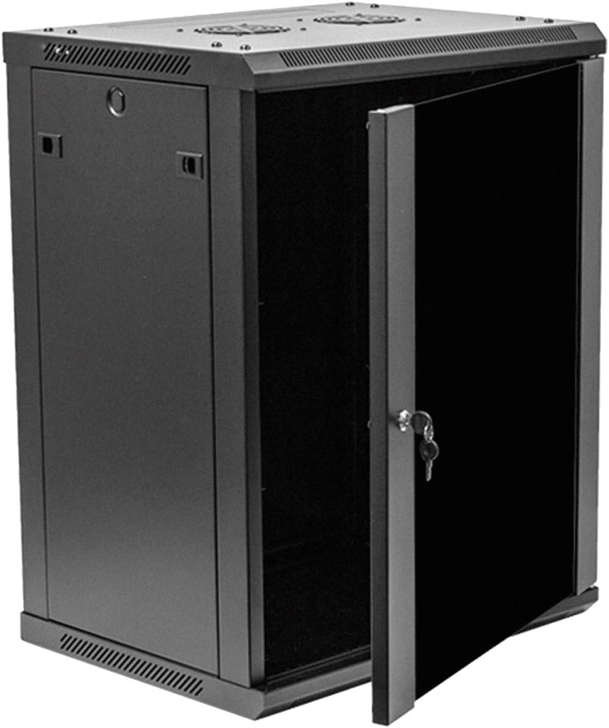 NavePoint 15U Wall Mount Network Server Cabinet 19'' , 17.7'' Deep fan