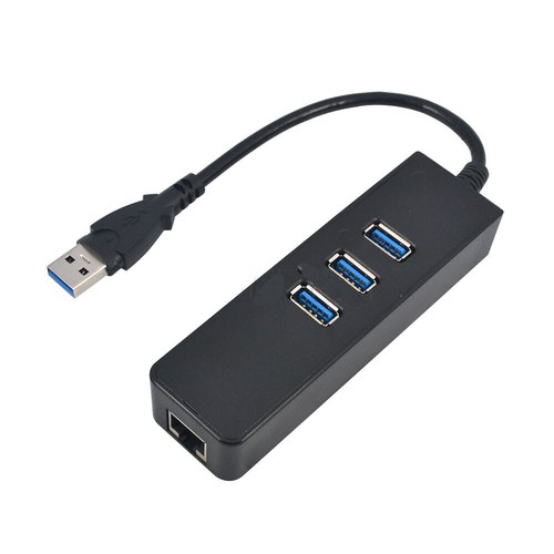 USB Hub with 3 Port To USB 3.0 with RJ 45 Gigabit adapter