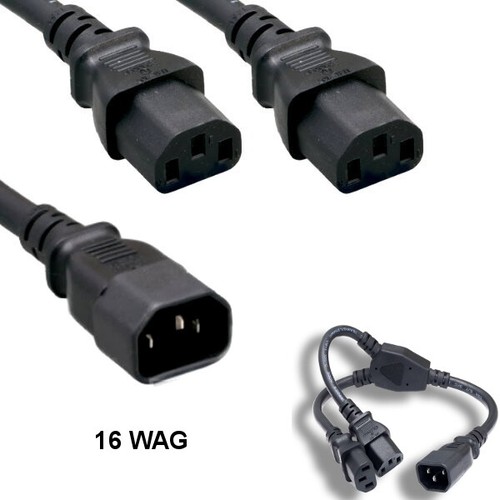 [CAB-010N] Cable : Poer Extension Cable 6ft M to F IEC C14 TO IEC C13