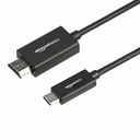 Basics Premium Aluminum USB-C to HDMI Cable Adapter (Thunderbolt 3 Compatible) 4K@60Hz - 6-Foot