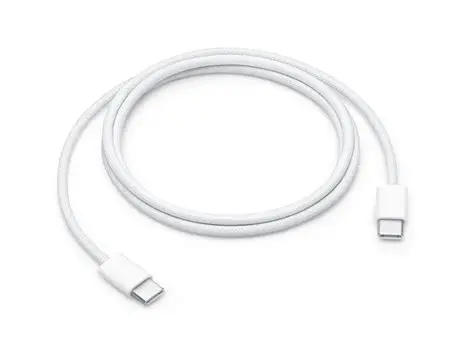 USB-C to USB-C Charger Cable white