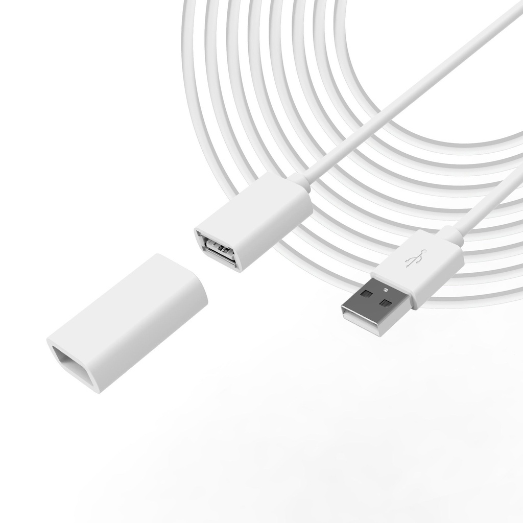 [CAB-WYZE-20FT] Cable: 20Ft Power etension Cable for Wyze Cameras bl/wh