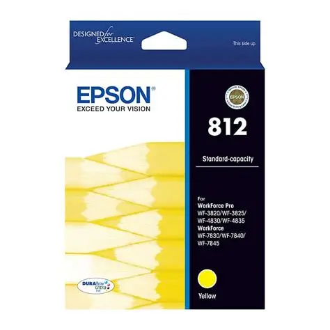 [CRT-E812Y] Cartridge : Epson 812 Yellow 