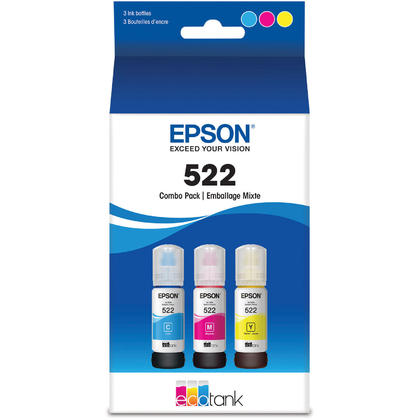 [CRT-ET522P] Epson Canada Ltd Epson T522 Ink Bottle Combo Pack - Cyan/Magenta/Yellow