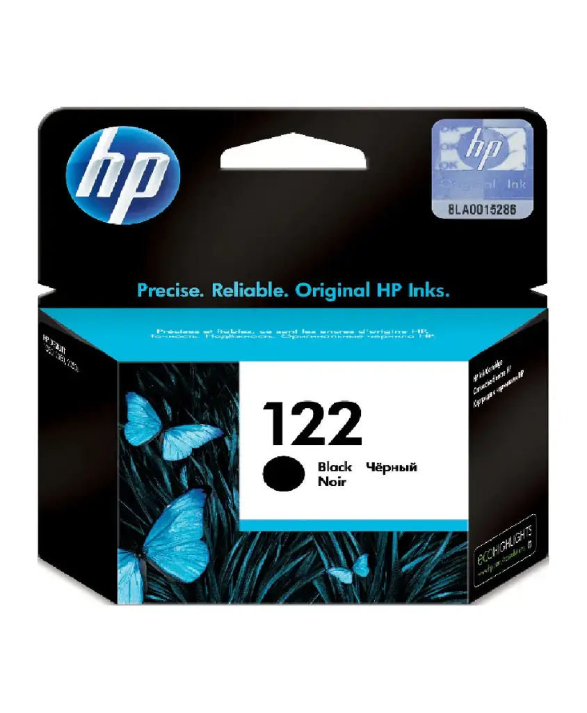 Cartridge HP122 black voor HP2000, HP2050, HP3050