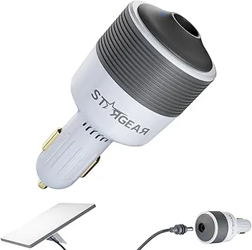 [STAR-012] Starlink Mini Car Adapter - 12V to 24V DC Step Up Converter with 60W Car Cigarette Lighter Adapter, Starlink Mini 12V Adapters