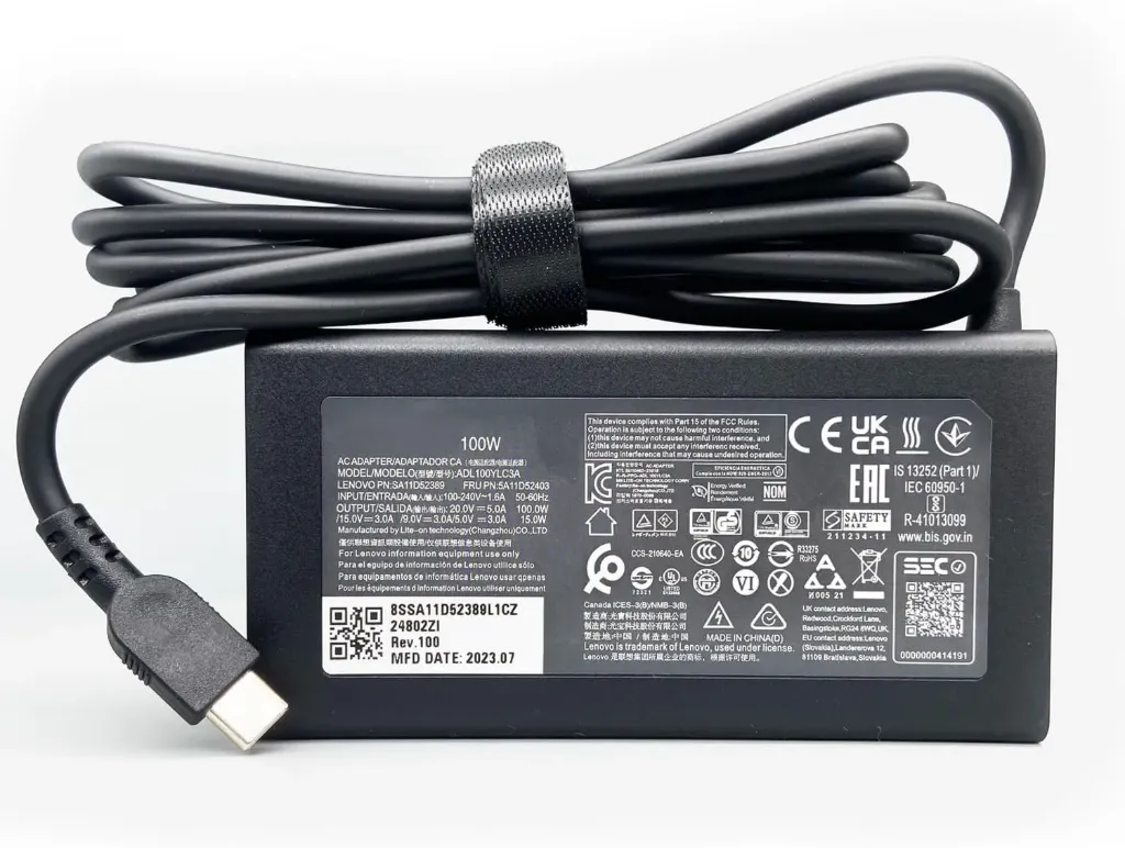 Laptop Charger 100W 20V 5A USB C