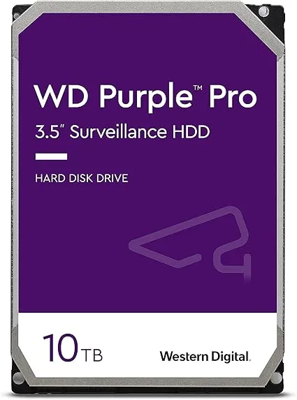 [HD-10TB-WDPU] Western Digital 10TB WD Purple Pro Surveillance Internal Hard Drive HDD - SATA 6 Gb/s, 256 MB Cache, 3.5" - WD101PURP