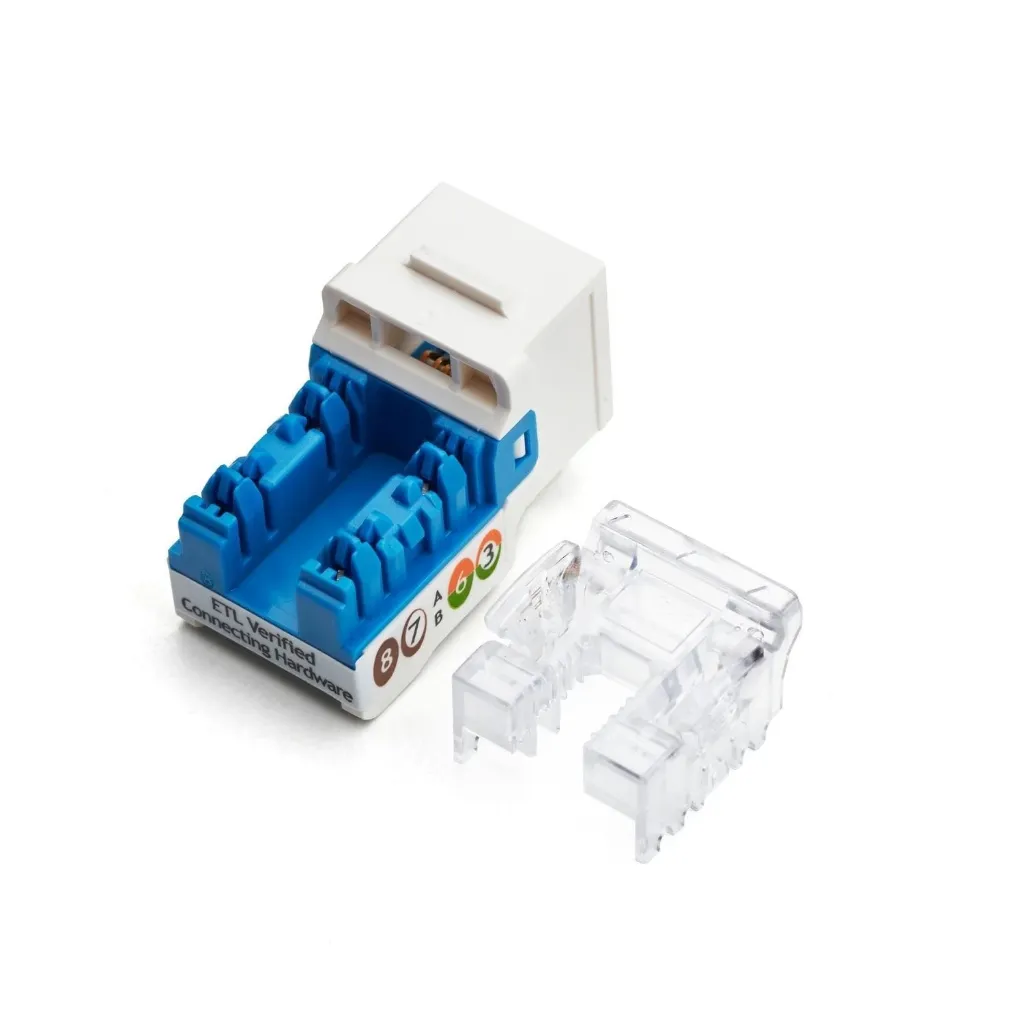 [ACC-046J] True Cable Cat6a Keystone Jack Unschielded UTP 90degree punch down
