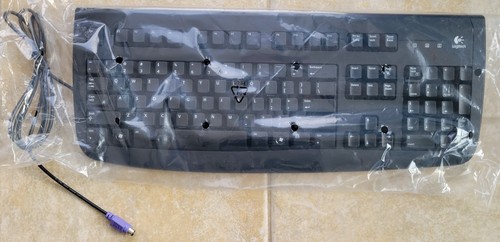 Keyboard : Logitech PS2 Keyboard Sea Grey