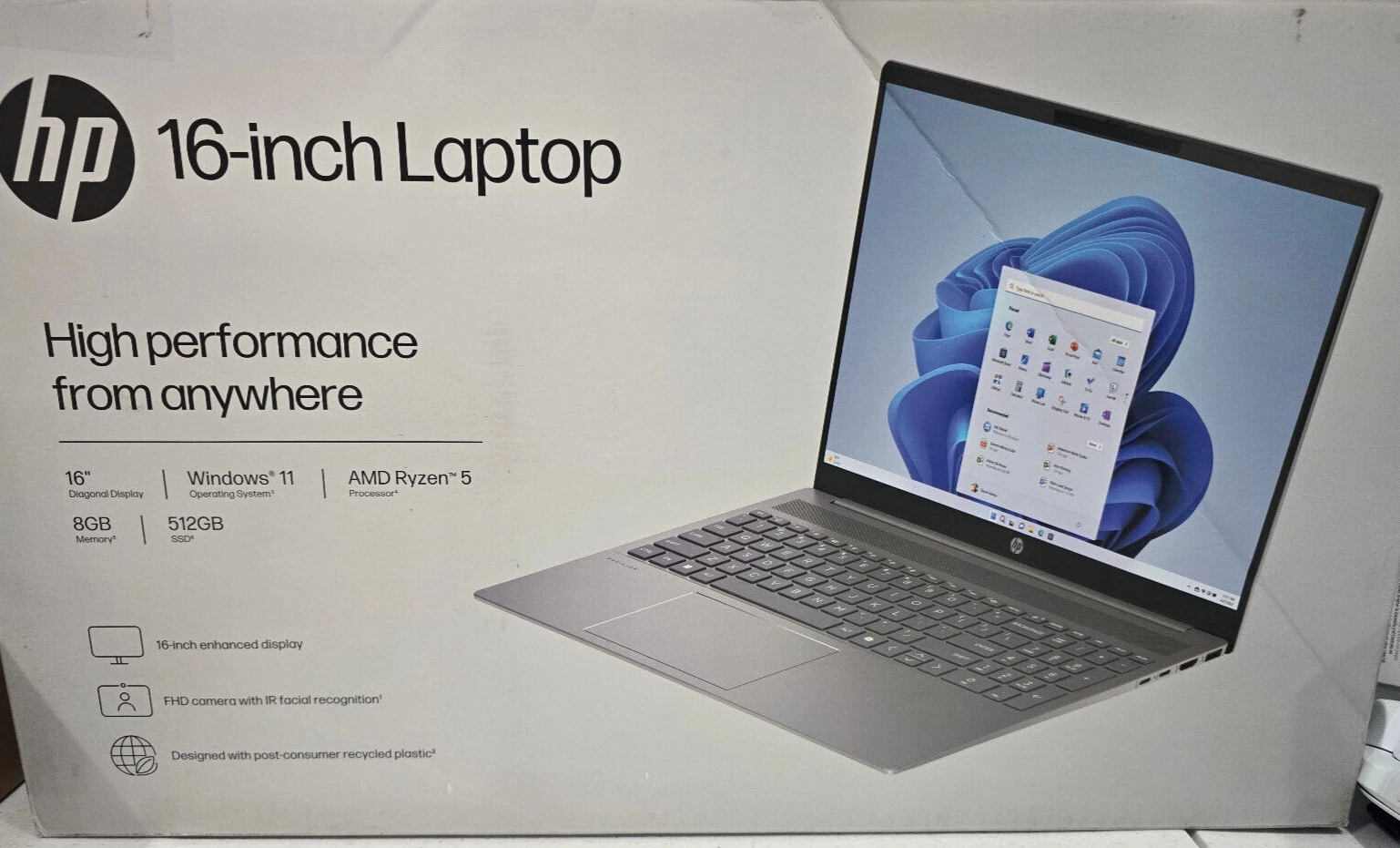 [L-HP16-AG0000] NB: HP Pavillion AMD Ryzen5 8540U 512GB SSD,8GB,W11 16''