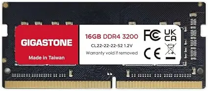 [MEM-000K] Laptop Memory DDR4 16GB 3200MHz PC4-25600 Gigastone non ECC