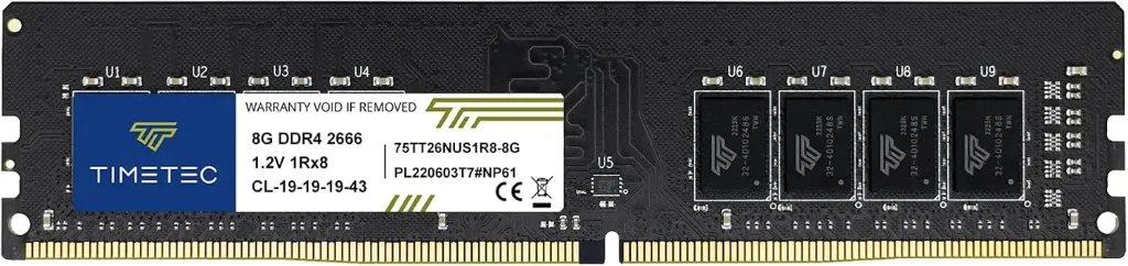 [MEM-011P] Desktop Memory 8GB Crucial DDR4 2666