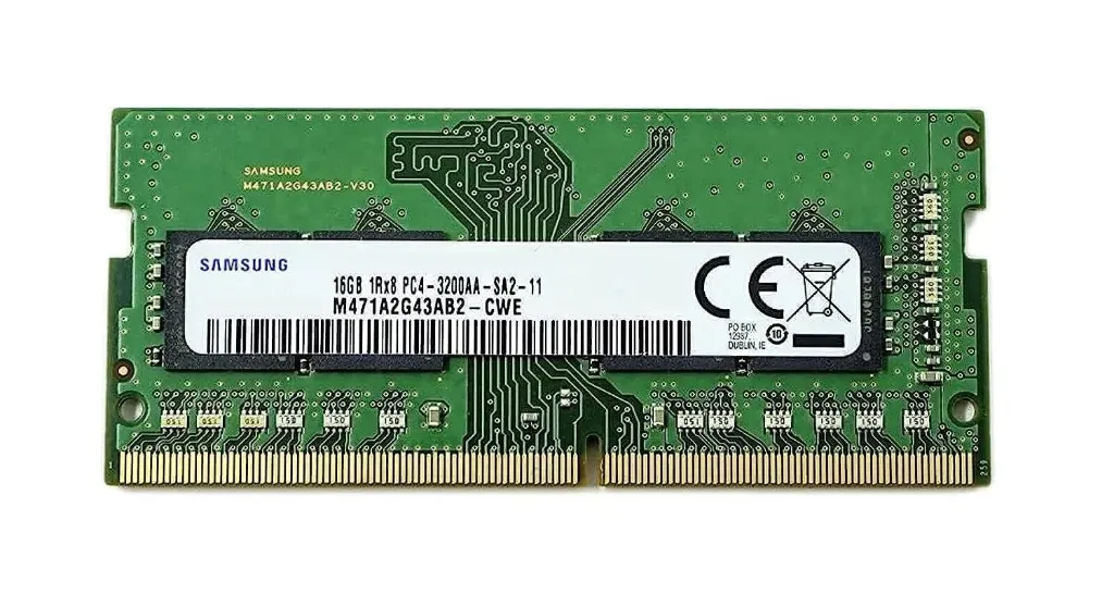 Memory : Samsung 16GB DDR4 3200 Laptop Memory