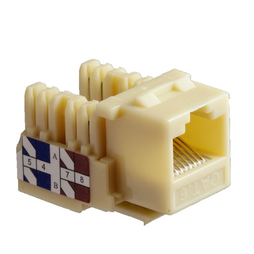 Keystone jack Cat6 BEIGE CMPLE RJ45 50st
