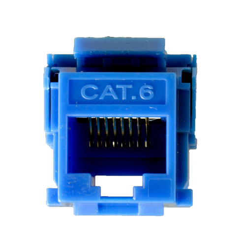 Keystone jack Cat6 BLUE CMPLE RJ45 50st