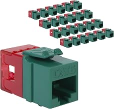 Keystone jack Cat6 GREEN CMPLE RJ45 50st