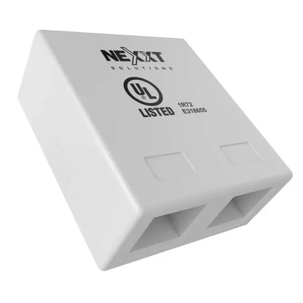Nexxt Unloaded Surface Mount Box 2 Port AE180NXT10