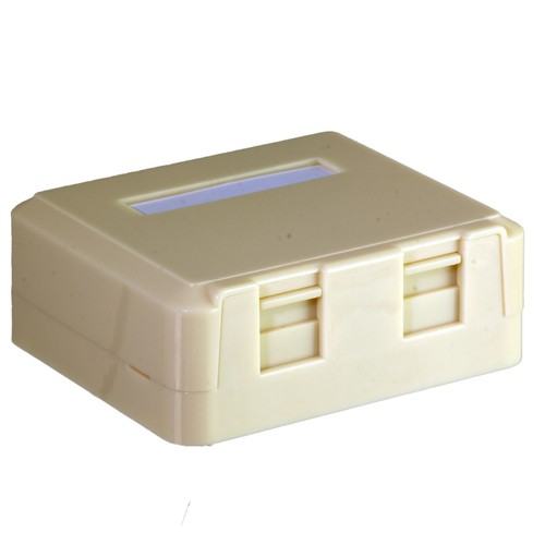 Surface Mount Boxes Cat5e 2 port loaded