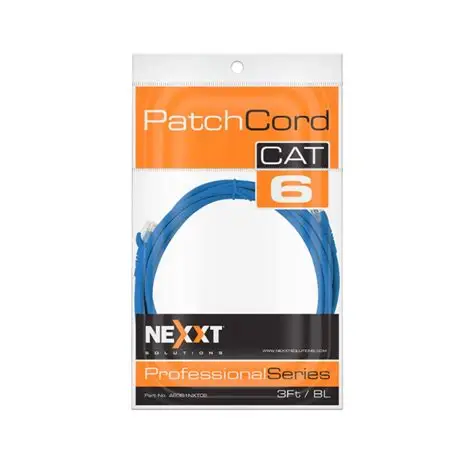 [AB361NXT02] Nexxt Patch Cord Cat6 3FT Blauw AB361NXT02