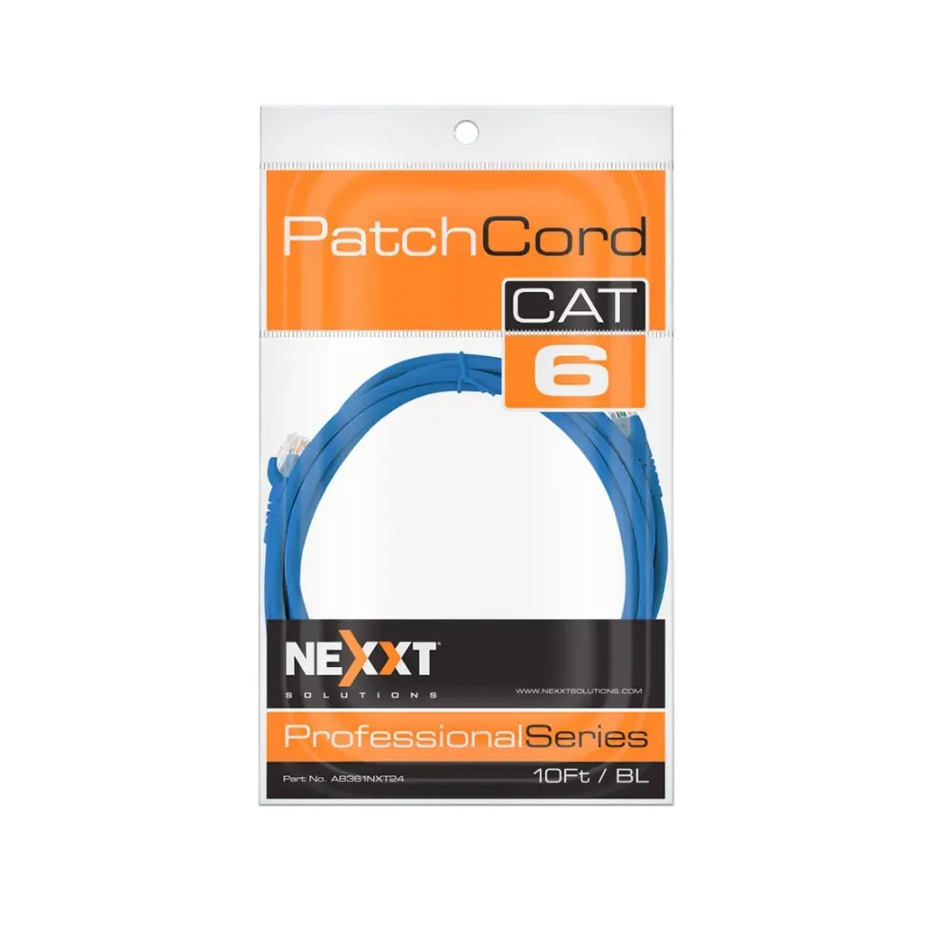 [AB361NXT24] Nexxt Patch Cord Cat6 10FT Blauw AB361NXT24