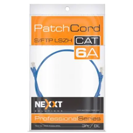 [AB362NXT02] Nexxt Shielded FTP Patch Cord Cat6A 3FT Blue