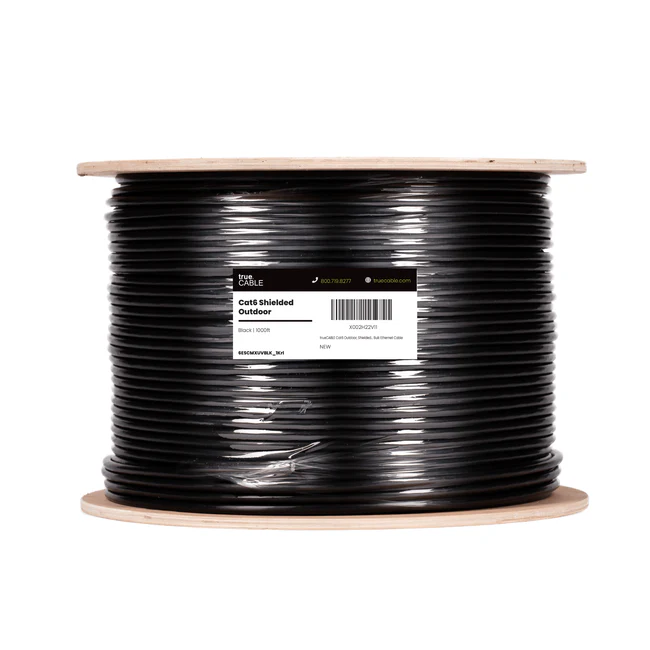 (Outdoor Netwerkkabel):CAT6 1000FT Shielded True Cable