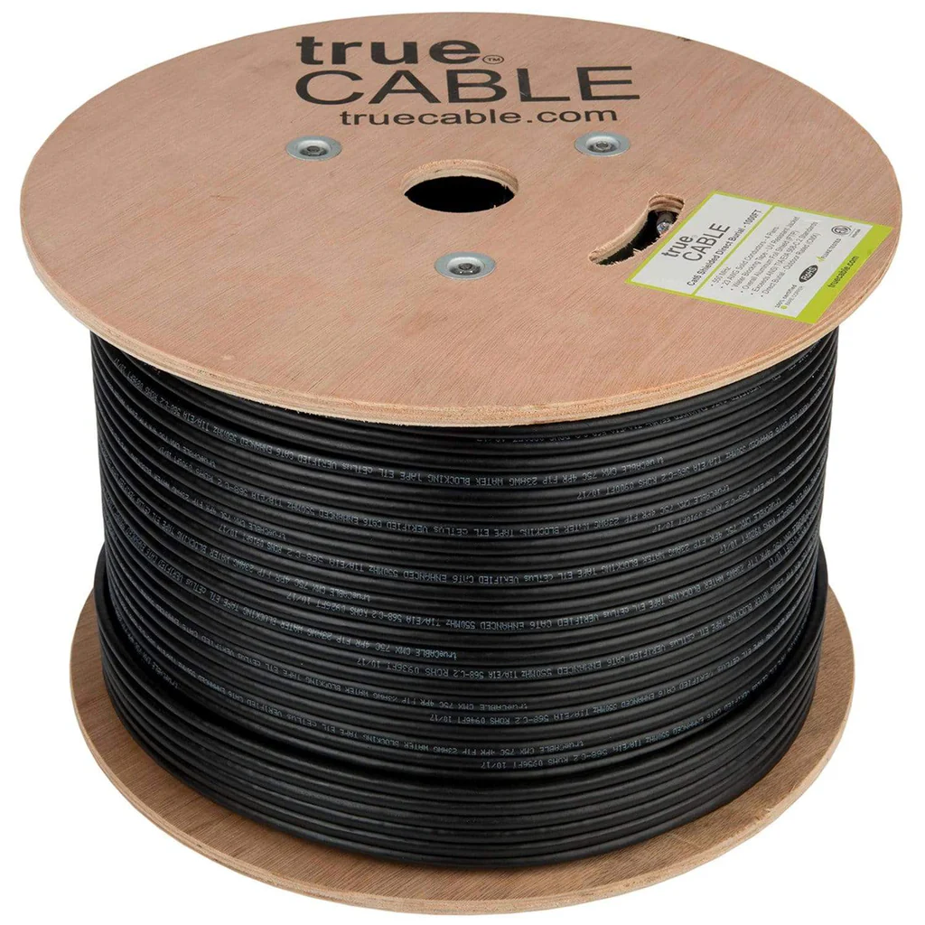True Cable CAT6 Direct Burial 1000FT Shielded Outdoor Netwerkkabel 