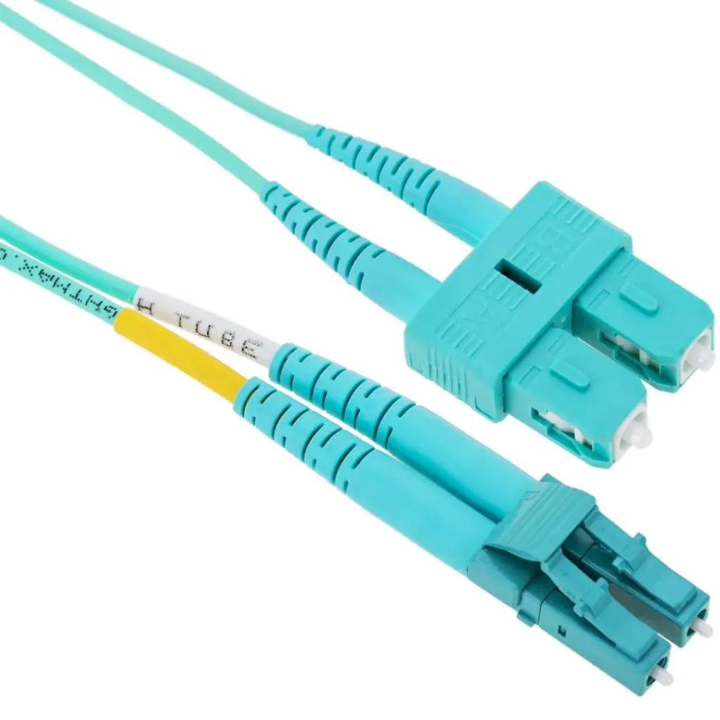 Fiber Optic Cable LC to SC 2m/62.5 Multi Mode OM3 Duplex MM 50/125  P/st