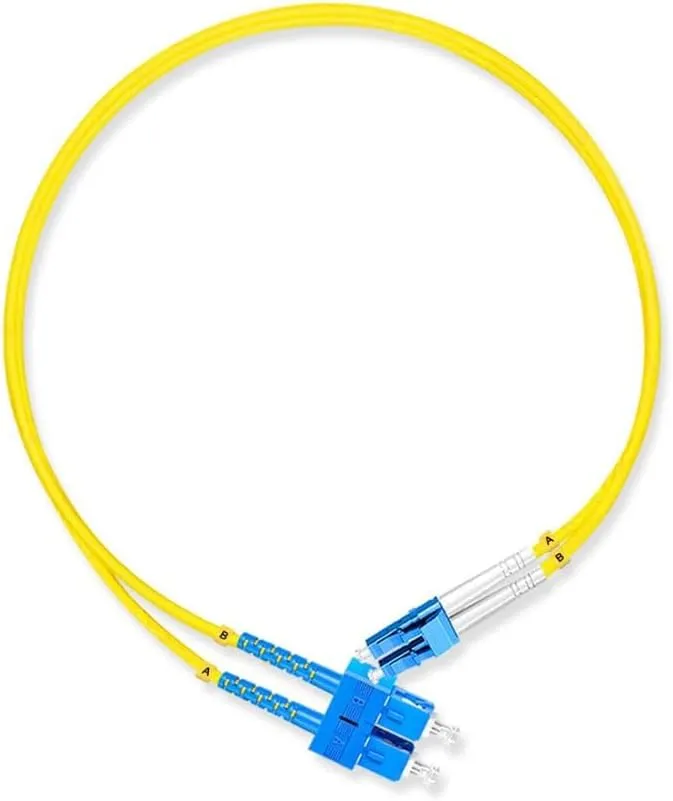 [NET-011L3] Fiber Optic Patch Cord SC to LC Single Mode 2M /6.56 ft 1G/10GB SMF Duplex Fiber Jumper  p/st