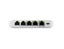 Ubiquiti USW-Flex-2.5G-5 Compact, 5-port 2.5G switch that can be powered with PoE or a USB-C adapter. (4) 2.5 GbE ports (1) 2.5 GbE PoE input port for power Optional powering with included 5V, 1A USB-C adapter.