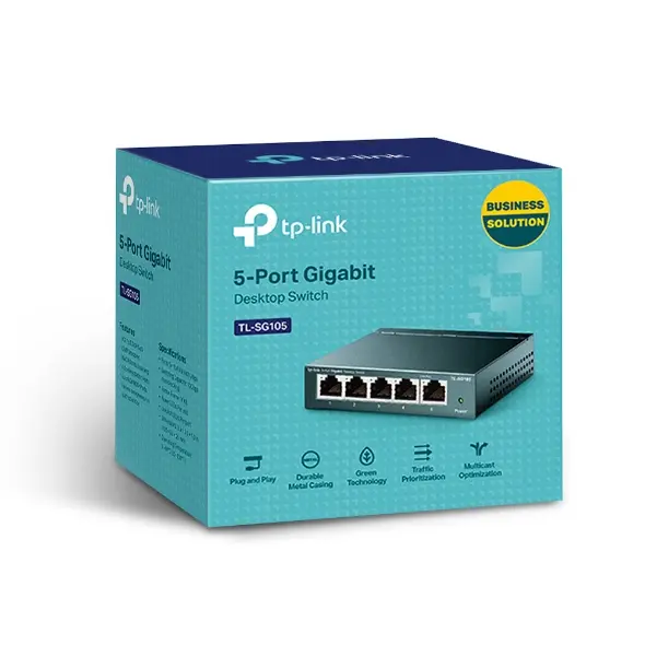 TP-Link  5 Port 10/100/1000 Switch SG105 Desktop Switch
